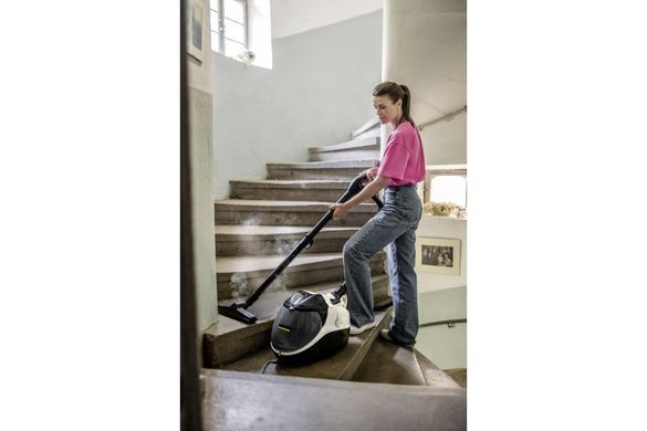 Паропилосос Karcher SV 7, 2200Вт, вологе прибирання, вода -0.45л, HEPA, обробка парою, біло-чорний (1.439-490.0) [105678]
