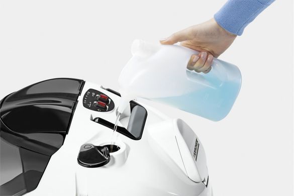Паропилосос Karcher SV 7, 2200Вт, вологе прибирання, вода -0.45л, HEPA, обробка парою, біло-чорний (1.439-490.0) [105678]