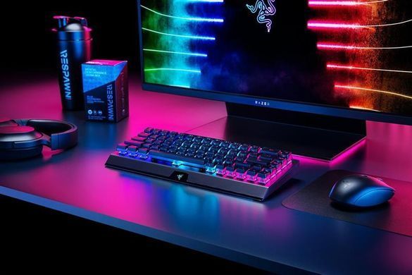 Клавіатура бездротова Razer BlackWidow V3 Mini Hyperspeed Green Switch Black (RZ03-03891600-R3R1) [619345]