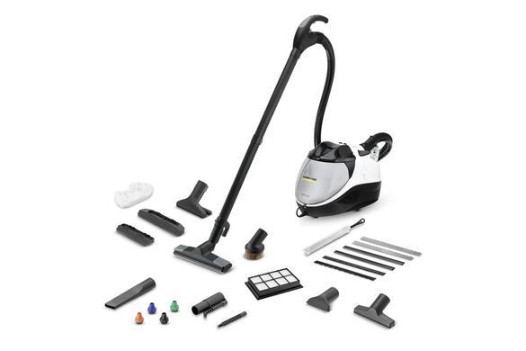 Паропилосос Karcher SV 7, 2200Вт, вологе прибирання, вода -0.45л, HEPA, обробка парою, біло-чорний (1.439-490.0) [105678]