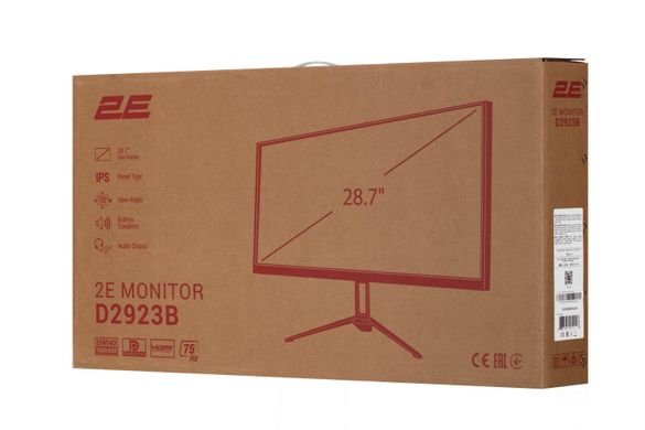 Монітор 2E 28.7" D2923B 2xHDMI (2E-D2923B-01.UA)