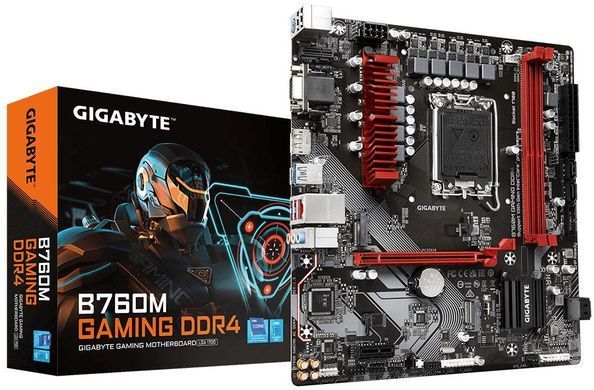 Материнська плата GIGABYTE B760M GAMING DDR4 s1700 B760 2xDDR4 HDMI DP mATX (B760M_GAMING_DDR4) [109070]