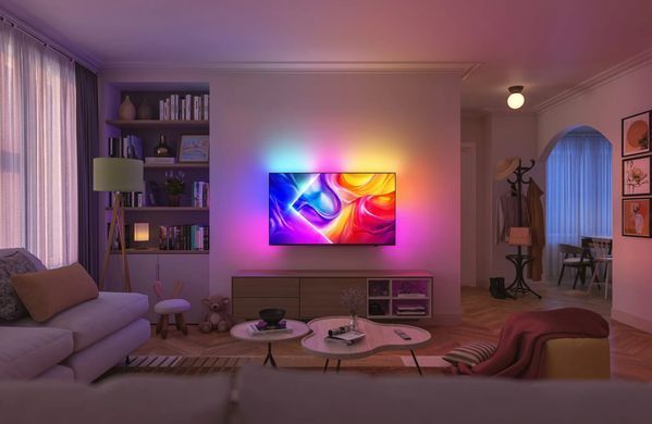 Телевізор 43" Philips QLED 4K 144Hz Smart Titan OS Black Ambilight (43PUS9010/12) [114471]