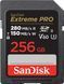 Карта пам'яті SanDisk SD 256GB C10 UHS-II U3 R280/W150MB/s Extreme Pro V60 (SDSDXEP-256G-GN4IN) [110040], фото 2