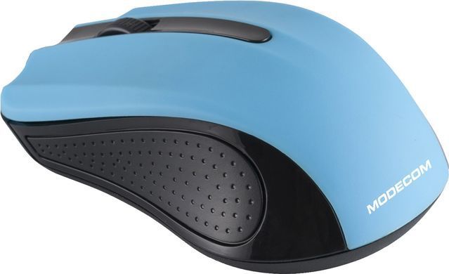 Мишка Modecom MC-WM9, бездротова, 2кн., 1200dpi, нано ресівер чорна-синя (M-MC-0WM9-140) [401137]