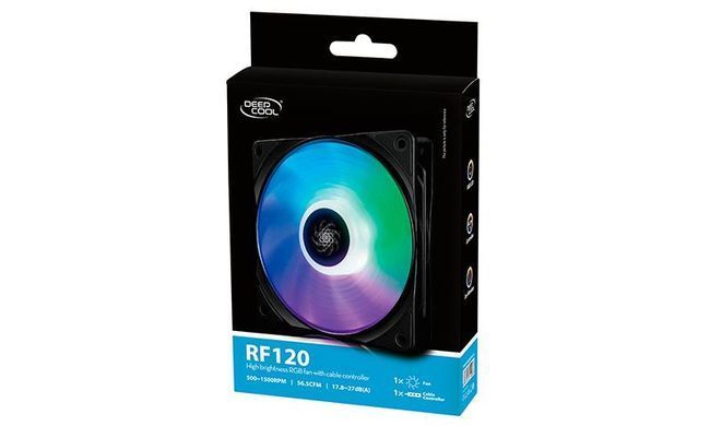 Вентилятор DeepCool RF120 (DP-FRGB-RF120-1C) [611384]