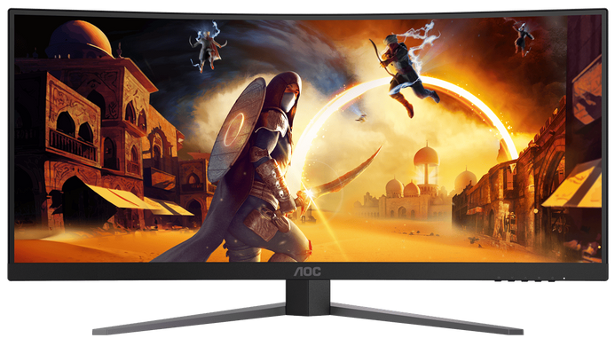 Монiтор 21.5" AOC Black/Red (CU34G4) [202098]