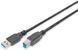 Кабель DIGITUS USB 3.0 (AM/BM) 1.8м, чорний (AK-300115-018-S) [110318], фото 2