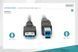 Кабель DIGITUS USB 3.0 (AM/BM) 1.8м, чорний (AK-300115-018-S) [110318], фото 4