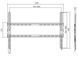 Кронштейн для ТВ AGN фіксований/37"-80"/45 кг/max.VESA 600x400/Black (AGN80-460F) [401729], фото 5