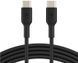 Кабель USB-C > USB-C заряджання/синхронізації Belkin 2м, 60Вт, Type-C, PVC, чорний (CAB003BT2MBK) [110480], фото 1