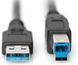 Кабель DIGITUS USB 3.0 (AM/BM) 1.8м, чорний (AK-300115-018-S) [110318], фото 3