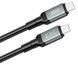 Кабель XO NBQ264A High Power Braided Type-C to Type-C - 240W - 2m Black (NBQ264B_С_Black) [202513], фото 2