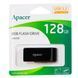 Флеш-накопичувач Apacer USB 3.2 Gen 1 AH350 128Gb Black (AP128GAH350B-1) [803107], фото 2