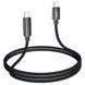 Кабель HOCO U125 Benefit 100W charging data cable with display Type-C to Type-C Black (6942007611930) [802463], фото 4