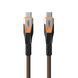 Кабель USB-C > USB-C 3.2 заряджання/синхронізації UAG 0.75м, 240Вт, Type-C, Rugged Double Braided Nylon, Black/Orange (9B4415114097) [108603], фото 4