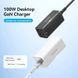 Зарядний пристрій 4xUSB 100W (2xUSB-C+2xUSB-A) PD3.0/QC 3.0/GaN White Vention (FBSWG-EU) [402165], фото 2