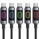 Кабель USB 2.0 Type-C M-M, 1.2 м 60W C21-03, aluminum alloy, color indicator, Black Acefast (6974316284666) [404583], фото 5