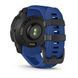 Смарт-годинник Garmin Instinct 3 45mm AMOLED Black with Bolt Blue/Black Silicone Band (010-02936-03) [619509], фото 4