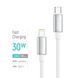 Кабель ColorWay USB Type-C - Lightning (M/M), zinc alloy braided, 3А, 1 м, White (CW-CBPDCL098-WT) [619971], фото 5