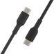 Кабель USB-C > USB-C заряджання/синхронізації Belkin 2м, 60Вт, Type-C, PVC, чорний (CAB003BT2MBK) [110480], фото 5