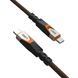 Кабель USB-C > USB-C 3.2 заряджання/синхронізації UAG 0.75м, 240Вт, Type-C, Rugged Double Braided Nylon, Black/Orange (9B4415114097) [108603], фото 5