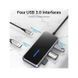 Концентратор Vention 5 в 1 Type-C-USB-PD 4USB 3.0 87W 4K 30Hz 0.15m Black (TFDHB) [609354], фото 2