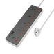 Мережевий подовжувач HOCO AC14A Rico 5-position socket(PD30W/1C3A) Black (6942007607179) [802779], фото 2