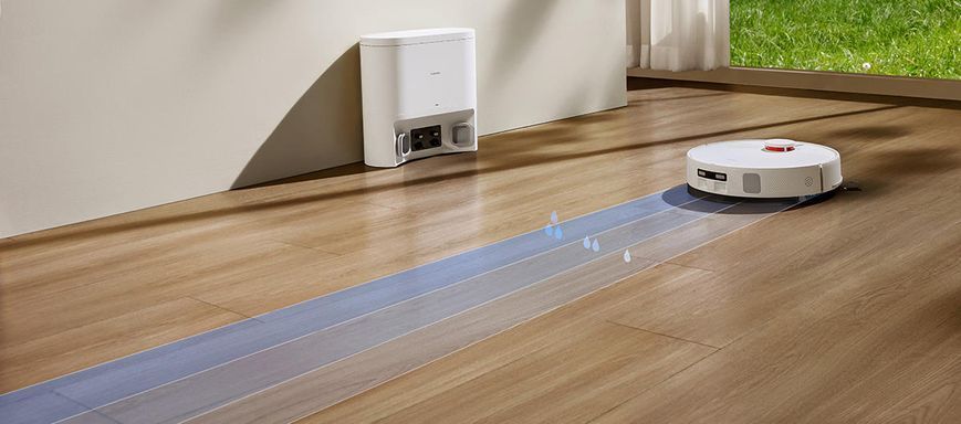 Робот-пилосос Xiaomi H40, h=9.7см, вологе прибирання, конт пил -0.4л, автон. робота до 180хв, білий (1163556) [111523]