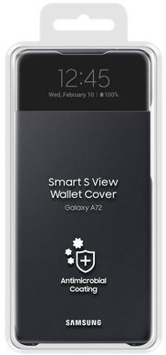 Чохол-книжка Samsung S View Wallet Cover для Samsung Galaxy A72 SM-A725 Black (EF-EA725PBEGRU) [601093]