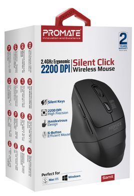 Миша бездротова Promate Samit Black (samit.black) [610998]
