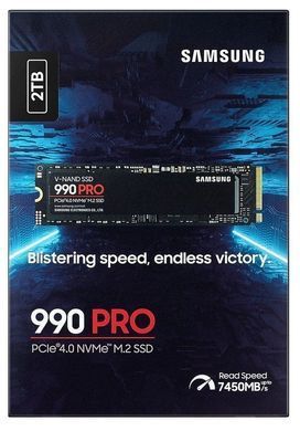 Накопичувач SSD 2ТB Samsung 990 PRO M.2 2280 PCIe 4.0 x4 NVMe V-NAND TLC (MZ-V9P2T0BW) [607909]