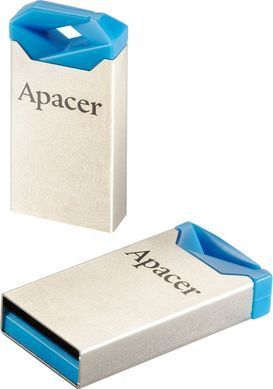 Флеш-накопичувач USB 32GB Apacer AH111 Silver/Blue (AP32GAH111U-1) [608084]