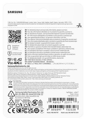 Карта пам&rsquo;яті SAMSUNG MICRO SDXC T7 1TB, U3, V30, A2 до 170 Мб/с (MB-MB1T0T/WW) [504315]