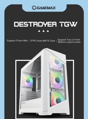 Корпус для ПК GAMEMAX (Destroyer TGW) [303339]