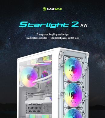 Корпус для ПК GAMEMAX Starlight 2 AW (Starlight 2AW) [303389]