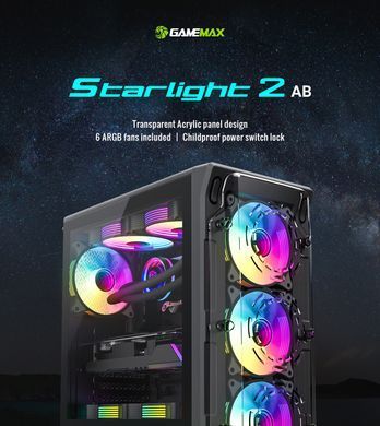 Корпус для ПК GAMEMAX (Starlight 2 AB) [304681]