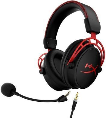 Гарнітура ігрова HyperX Cloud Alpha WL/USB-A, чорно-червоний (4P5D4AA) [107302]