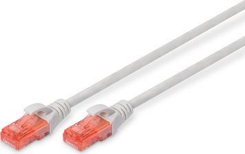 Патч-корд DIGITUS CAT 6 UTP, 25м, AWG 26/7, Cu, LSZH, сірий (DK-1617-250) [109796]
