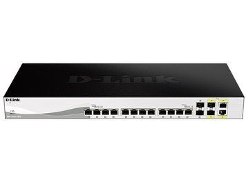 Комутатор D-Link 12x10GE, 2xSFP+, 2xSFP+/10GE Smart (DXS-1210-16TC) [14852]