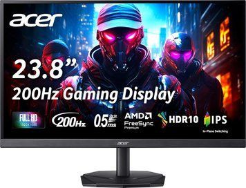 Монiтор 23.8" Acer KG242YX1bmiipfx Black (UM.QX2EE.101) [204253]