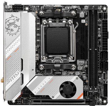 Материнcька плата MSI MPG B650I EDGE WIFI sAM5 B650 2xDDR5 M.2 HDMI WiFi BT mITX (911-7D73-008) [109245]
