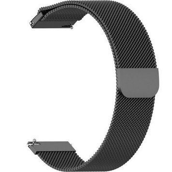Ремінець BeCover Milanese Style для Amazfit Stratos (22mm)/Stratos 2/2S/3/Amazfit GTR 2/Amazfit GTR 47mm/Amazfit GTR Lite 47mm/Amazfit Nexo/Amazfit Pace/Amazfit GTR 3 Pro Black (707727) [604826]