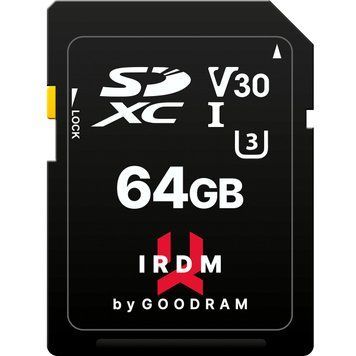Карта пам`ятi SDXC 64GB UHS-I/U3 Class 10 Goodram IRDM S3A0 R100/W40MB/s (IR-S3A0-0640R12) [615233]