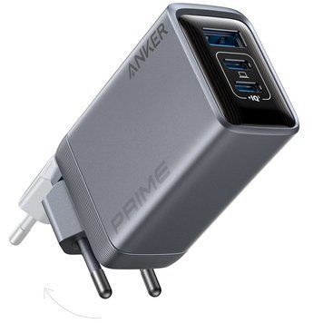 Мережевий зарядний пристрій Anker PowerPort GaNPrime 100W 2xUSB Type-C, USB Type-A Silver (A2688341) [612931]