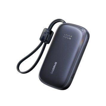 Зовнішній акумулятор Baseus EnerFill FC21 Qpow 3 Ultra Digital Display Power Bank with Detachable Cable 20000mAh 22.5W Cosmic Black (E0027M00) [806199]