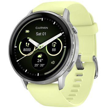 Смарт-годинник Garmin Venu 4 45mm Silver with Citron Silicone (010-03014-42) [619283]