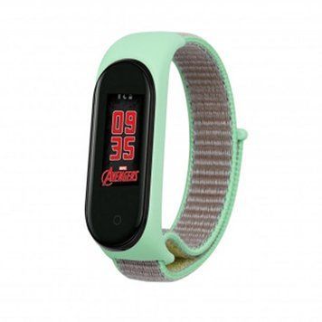 Ремінець BeCover Nylon Style для Xiaomi Mi Smart Band 5/Mi Smart Band 6 Green/Sand (705419) [604620]