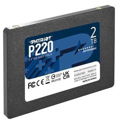 Накопичувач SSD 2TB Patriot P220 2.5" SATAIII TLC (P220S2TB25) [607915]