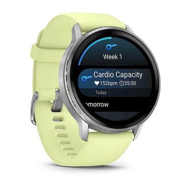 Смарт-годинник Garmin Venu 4 45mm Silver with Citron Silicone (010-03014-42) [619283]